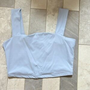 Dynamite baby blue  cropped top